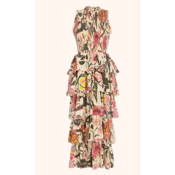 NWT Alix of Bohemia Cabana Paradise Ruffle Dress Size XL - Picture 1 of 12